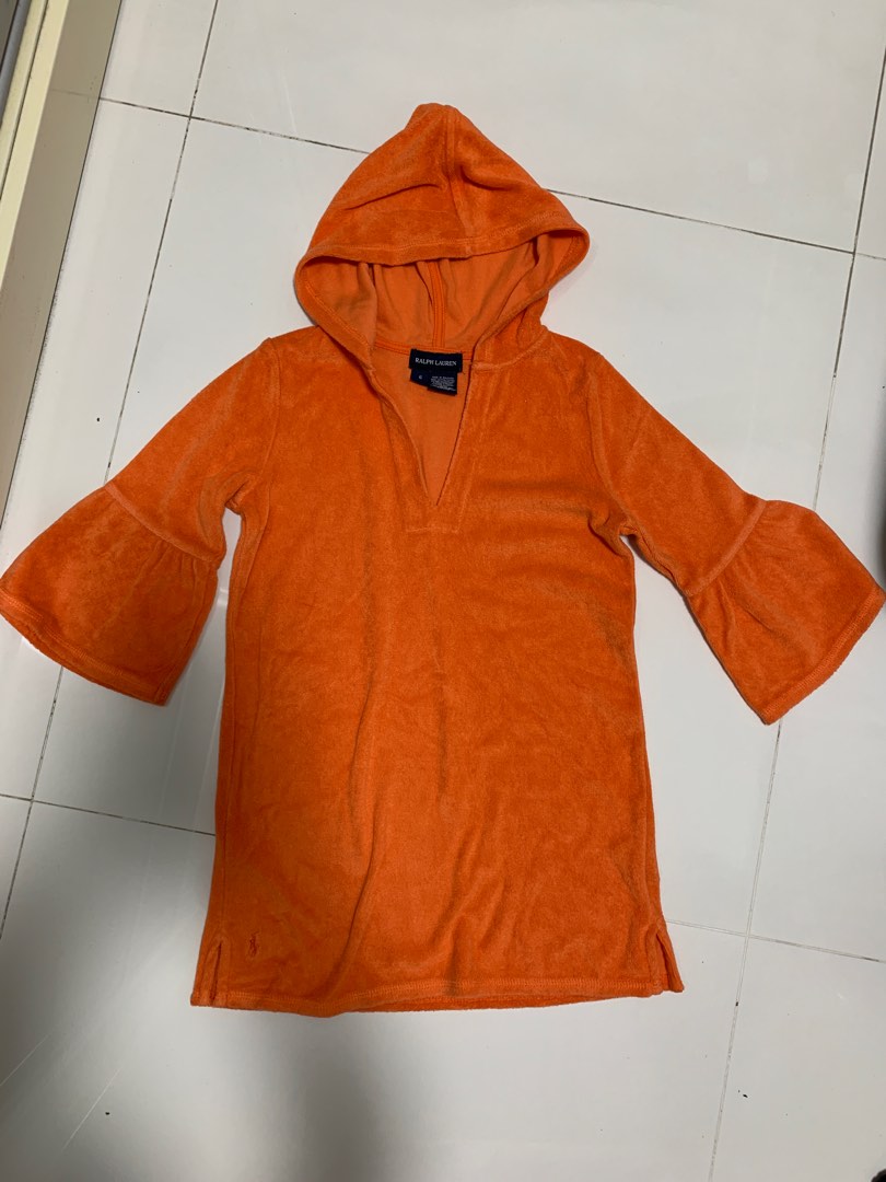 Ralph Lauren orange hoodie Babies Kids Babies Kids Fashion