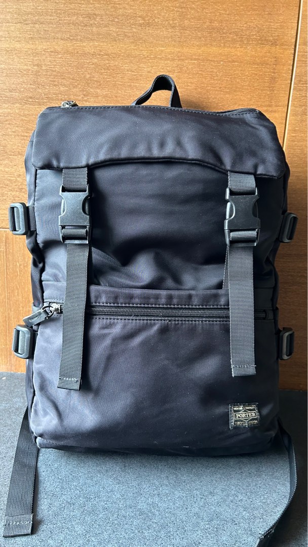 Ransel BackPack PORTER YOSHIDA TOKYO Made In JAPAN Full Black Daypack