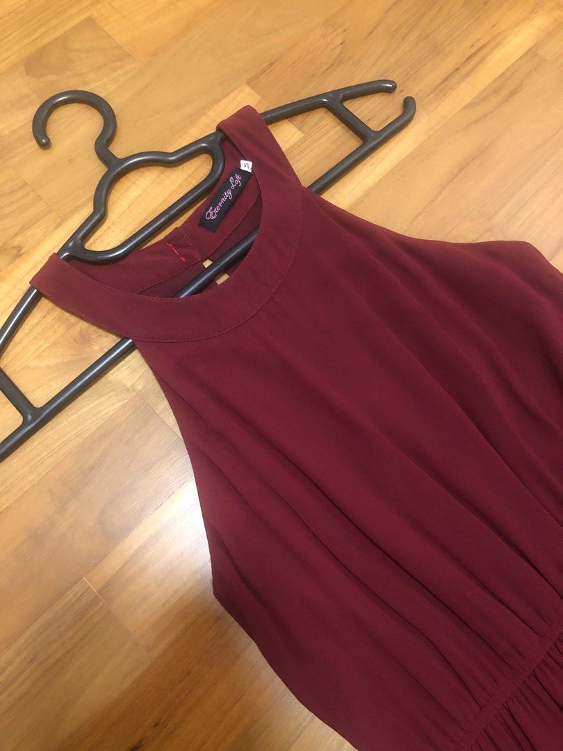target burgundy dress TARGET: Women's Maxi Slip Dress
