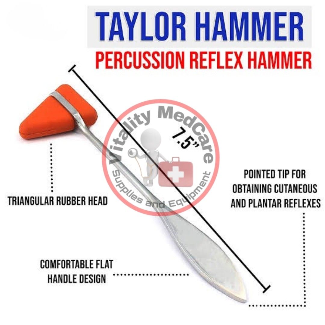 Reflex Hammer I Neuro Hammer (Category: Medical Supplies & Tools) located in Manila. Submitted by vitalitymedcare.se (Listing ID 1251579096, Image 2). Description: Reflex Hammer I Neuro Hammer *1 piece The reflex hammer is an important diagnostic tool used by physicians to test deep tendon reflexes, an essential part of the neurological physical examination in order to assess the peripheral and central nervous system..