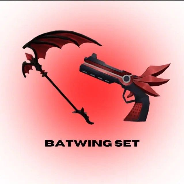 Bat Wing + Darkbringer+ Fire Pet De Brinde (Mm2) - Roblox - DFG
