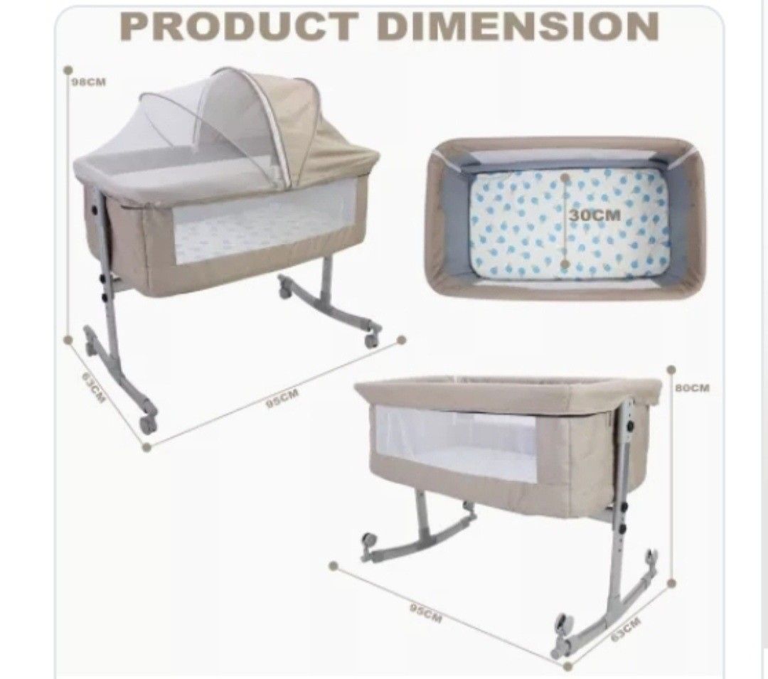 Rocker Bedside Crib Cosleeper on Carousell