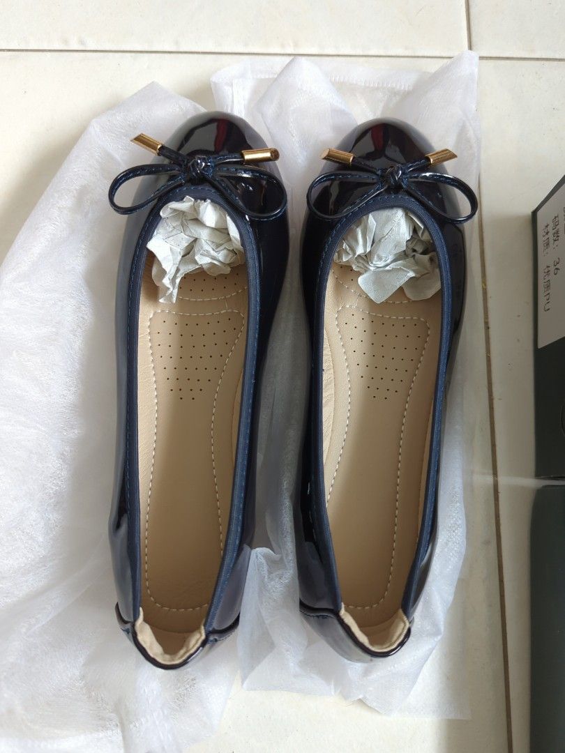 Cute blue discount flats