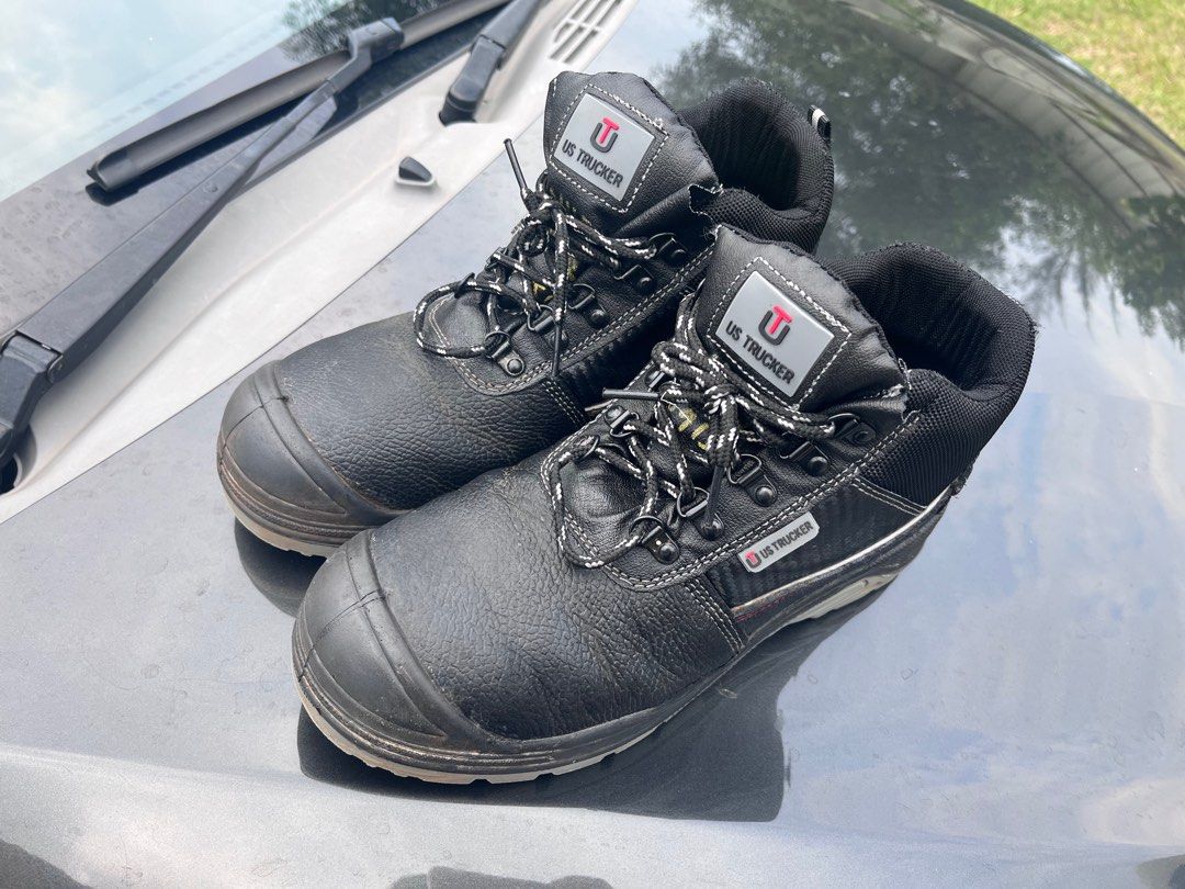 Trucker boots sales steel toe