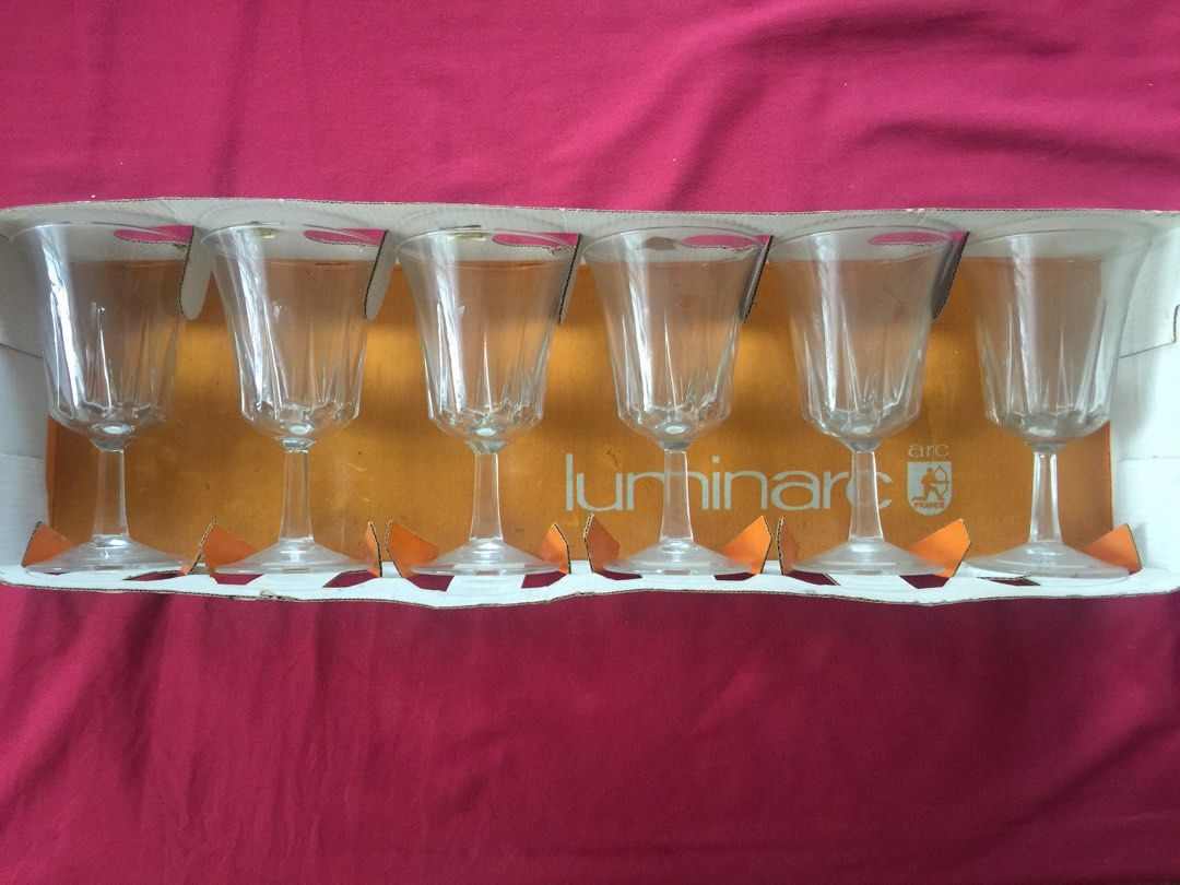 SALE VINTAGE 6 LUMINARC REGENCE COCKTAIL GLASSES Furniture