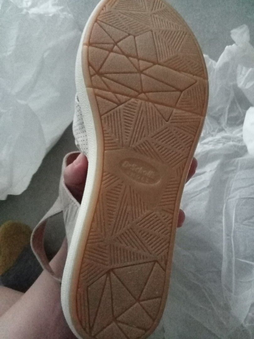 scholl white sandals