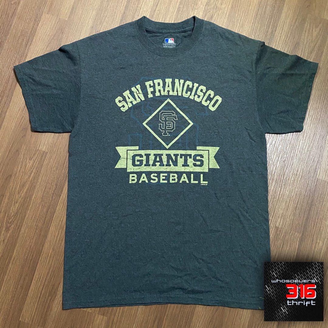Majestic Youth San Francisco Giants 3/4-Sleeve T-Shirt -Gray/Orange,Medium  10/12