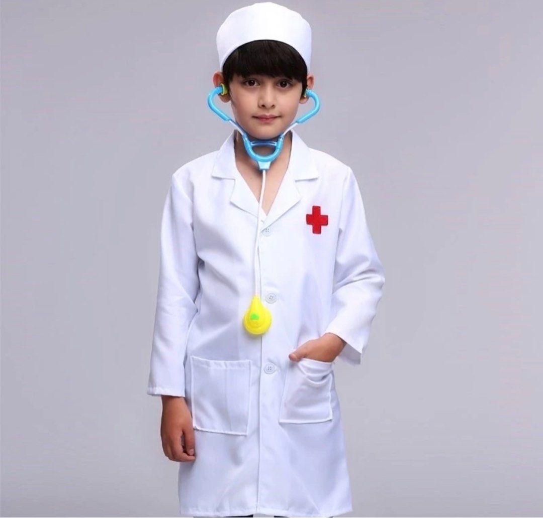 SG shop Kids children doctor costume lab coat set 3 6years