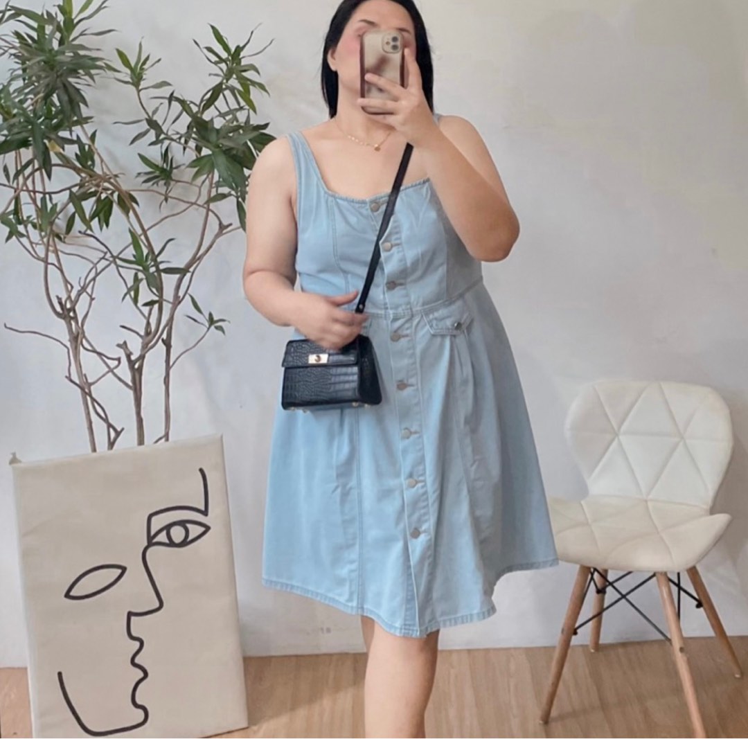 Curve denim dress discount