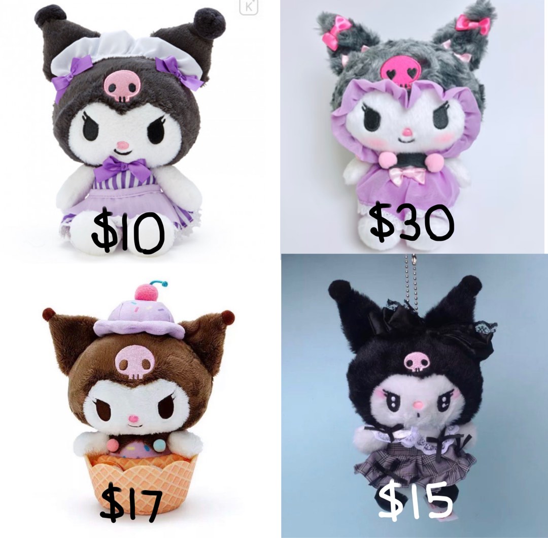 Soft toys sanrio kuromi melody cinnamoroll, Hobbies & Toys, Toys