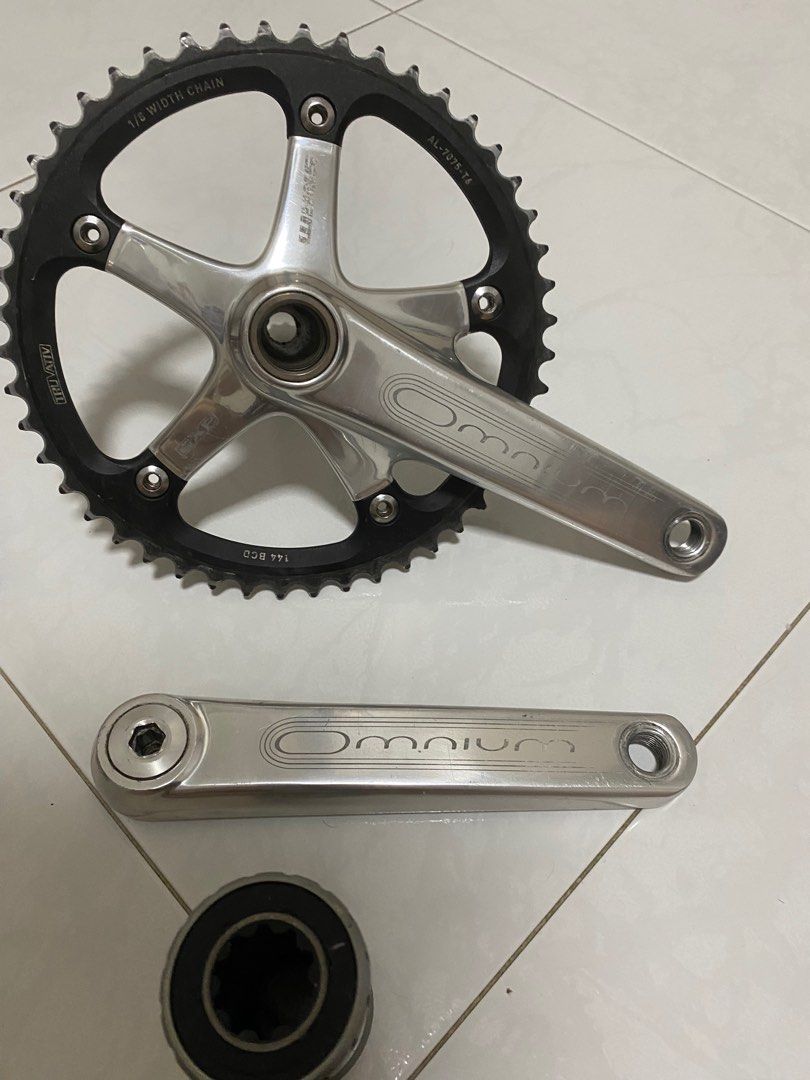 Fixed Gear Sram Omnium Silver 165mm Sram Omnium Fixed Gear