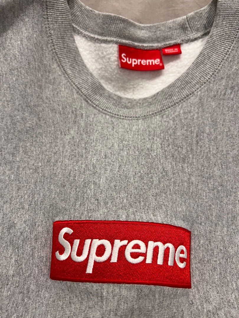 Supreme box logo crewneck FW18 Men s Fashion Tops Sets