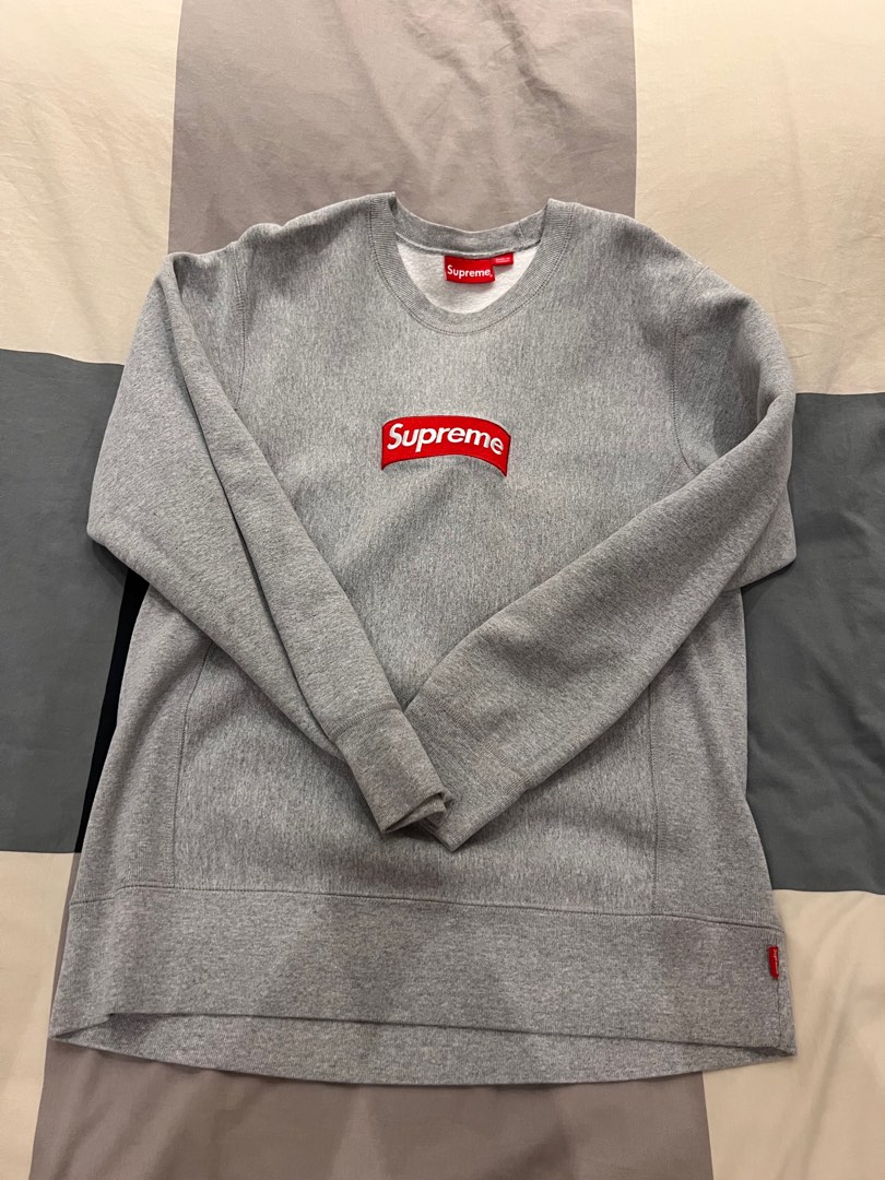 Supreme box logo crewneck FW18 Men s Fashion Tops Sets