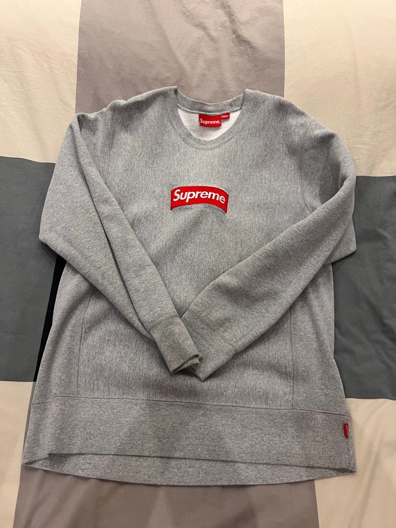 Supreme box logo crewneck FW18 Men s Fashion Tops Sets