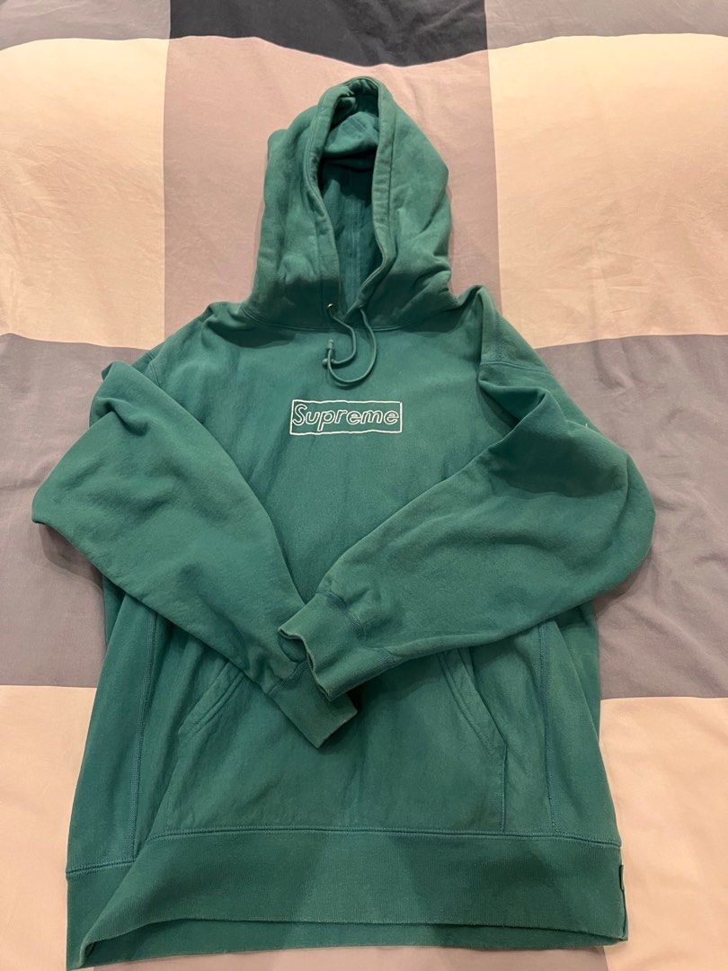 Supreme kaws box logo hoodie hot sale