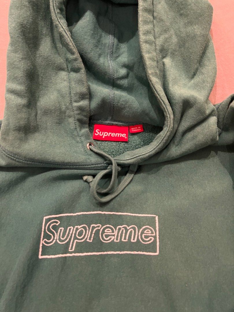 Size S M | SUPREME X KAWS Chalk Box Logo Hoodie Jacket Black