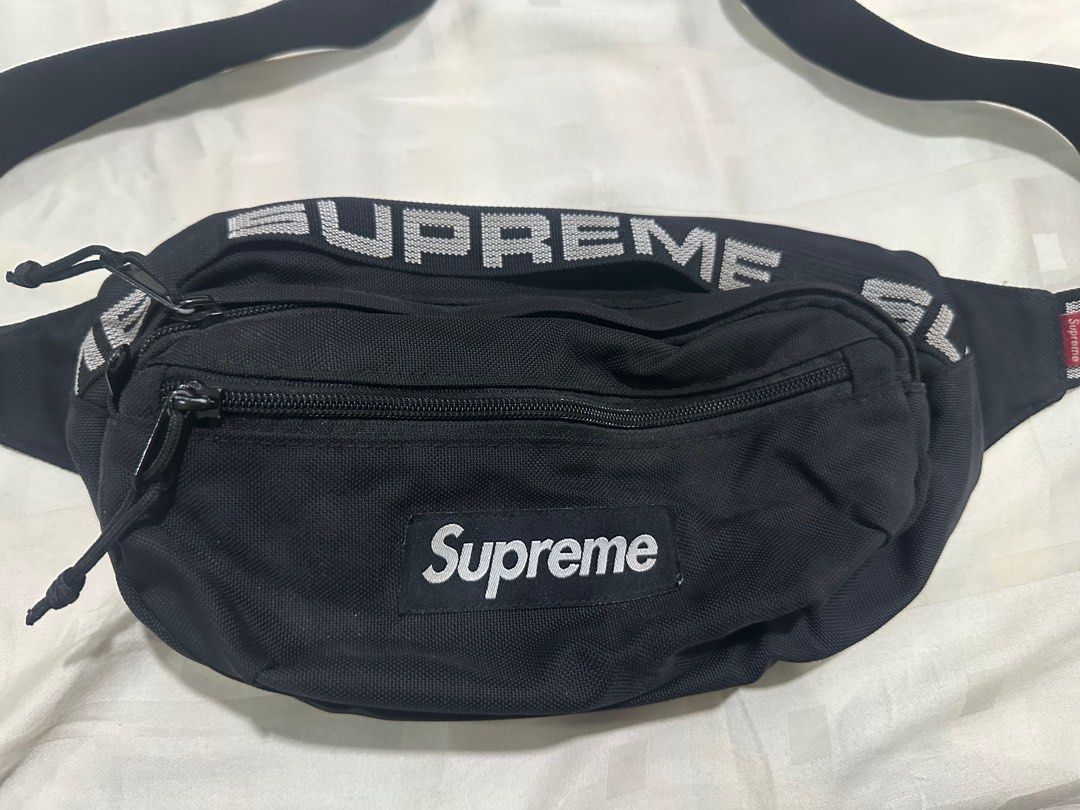 Supreme Waist Bag (SS21) Black, Men's Fashion, Bags, Belt bags