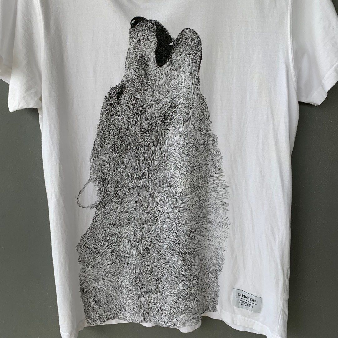 Supreme being wolf deals t shirt