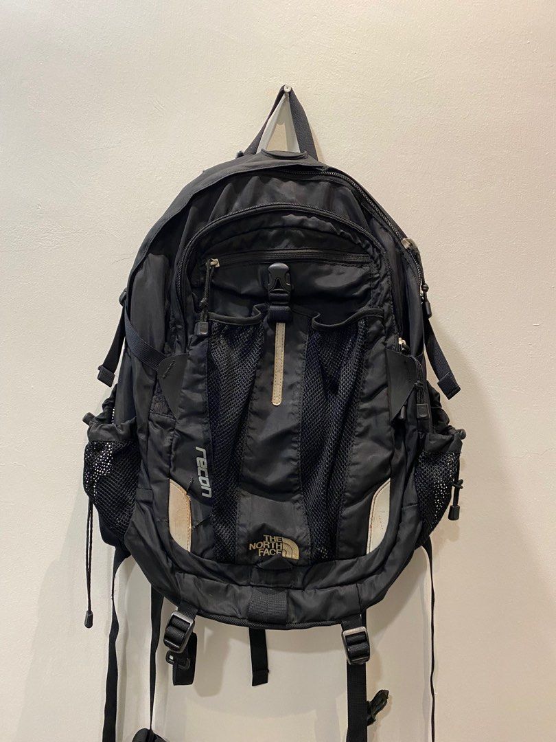 North face recon backpack black sale cheap
