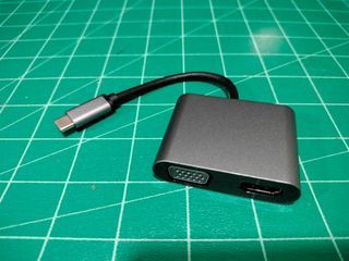Thunderbolt USB Type C to VGA and HDMI 4 in 1 Digital AV Multiport Adapter Active Converter