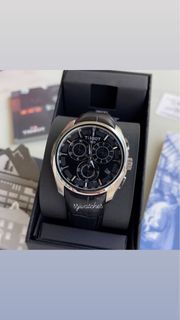 Tissot Couturier Chronograph Black Dial Men’s Watch Black Strap T035.617.16.051.00