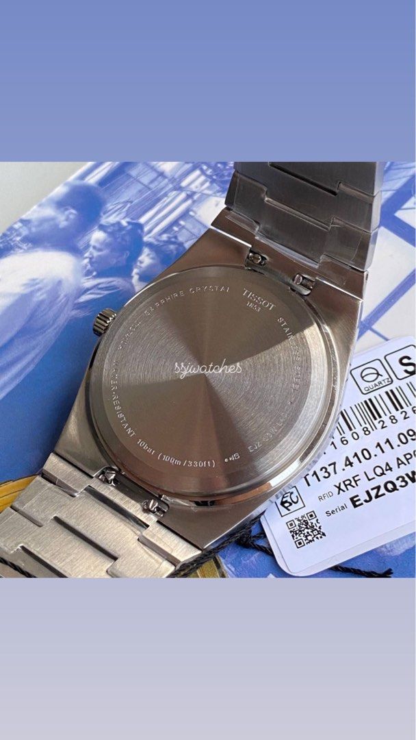 Tissot PRX Quartz EOL Green Dial T137.410.11.091.00, Men's Fashion