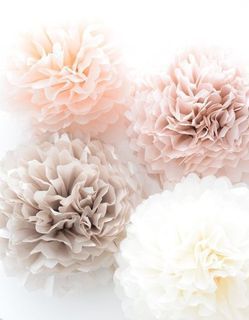 Tissue Paper Craft Pom Poms Flowers Wedding Birthday Party Baby Shower Decorations