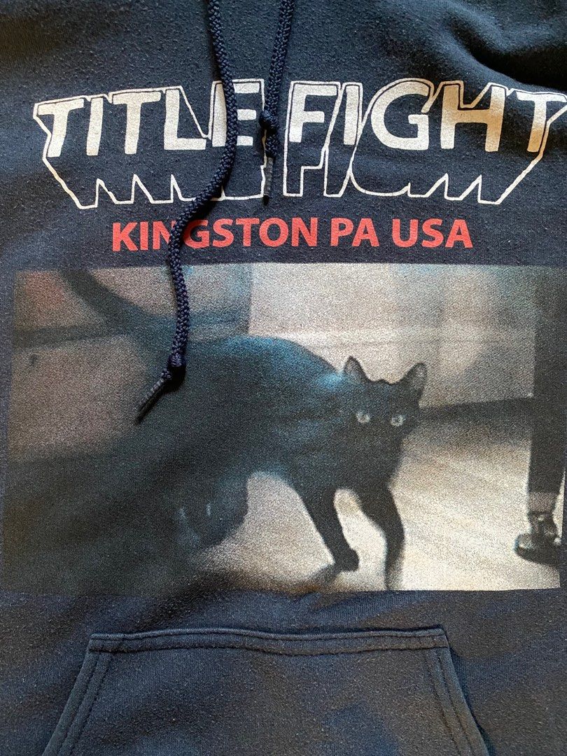 Title fight cat hoodie online