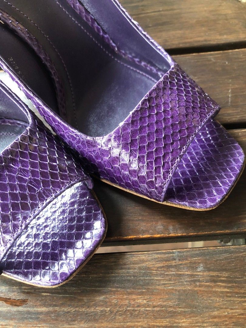 Purple snakeskin clearance heels