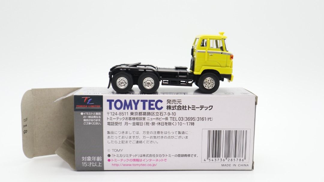Tomica Tomytec LV-N166a Hino HH341 Tractor Head 日野拖頭貨櫃車日版