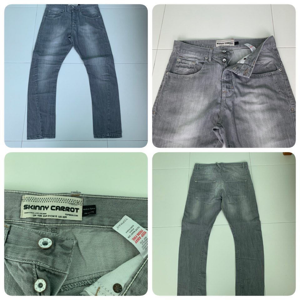 Topman Skinny Carrot Jeans Men s Fashion Bottoms Jeans on Carousell