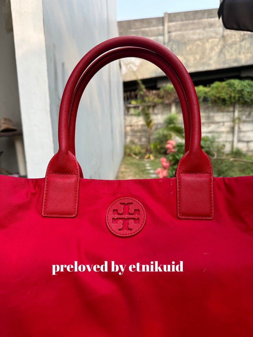 TORY BURCH ELLA TOTE RED