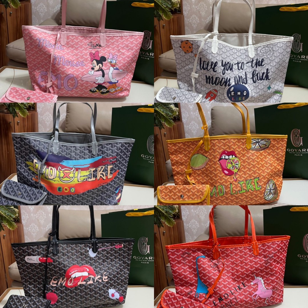 Tas emo ala goyard NETT, Fesyen Wanita, Tas & Dompet di Carousell