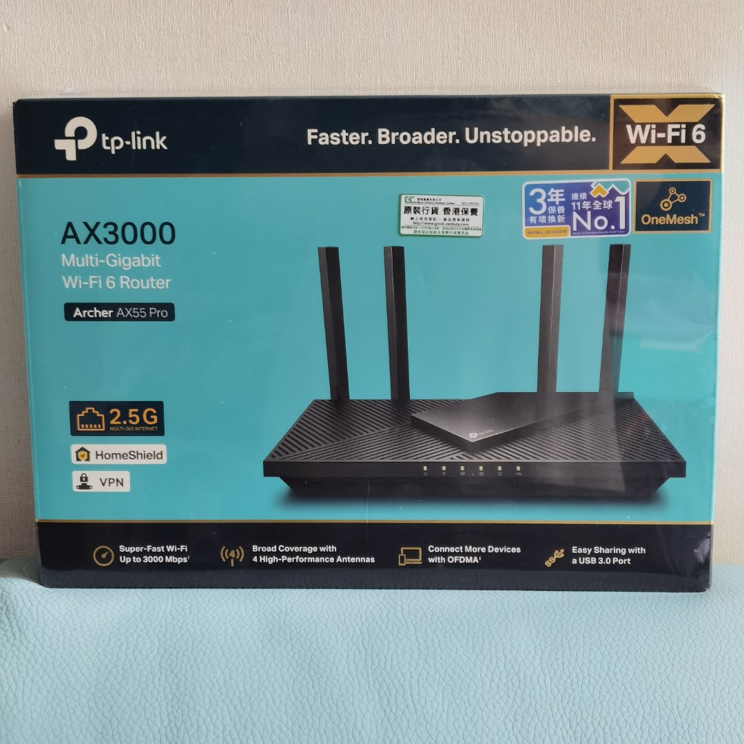 Archer AX55 Pro  Routeur WiFi 6 AX3000 Multi-Gigabit avec port