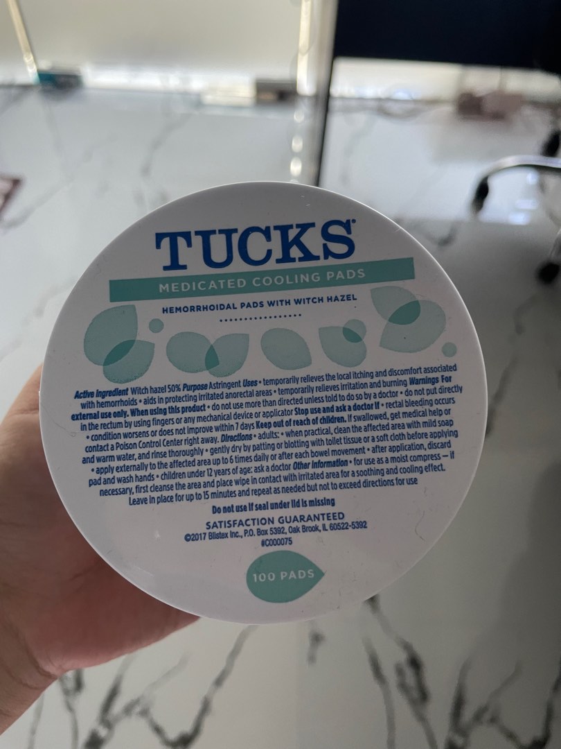 TUCKS MEDICATED COOLING PADS, Beauty & Personal Care, Bath & Body, Body