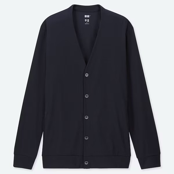 Uniqlo Airism Cardigan, Men's Fashion, Coats, Jackets and Outerwear on ...