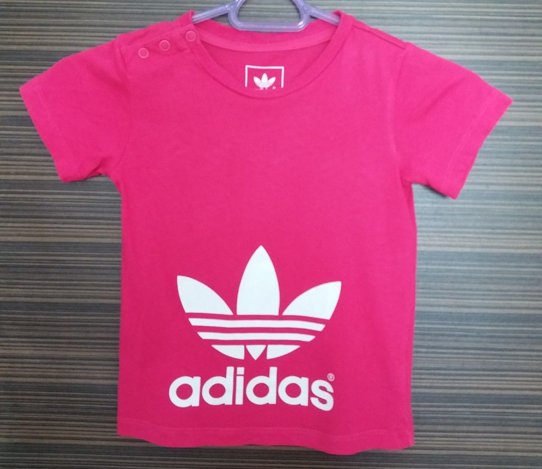 Unisex Pink Adidas Shirt UK Size 12 18 Months