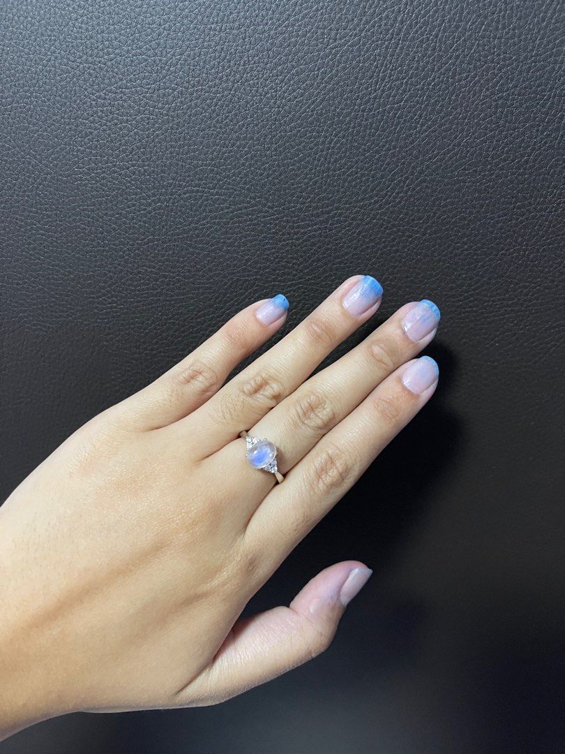 Raw best sale moonstone ring