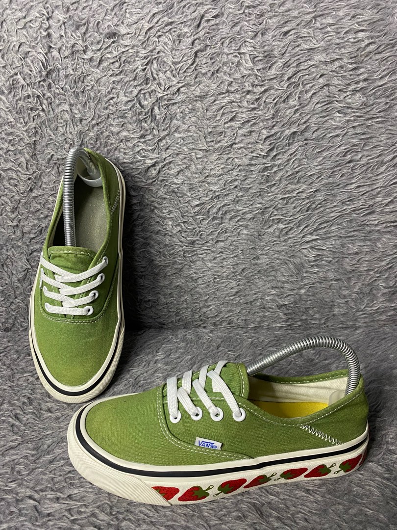 Vans authentic strawberry green cheap