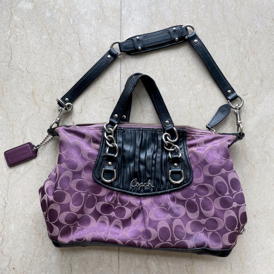 Purple coach hotsell crossbody purse