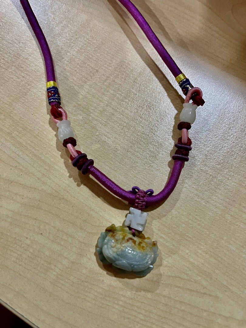 Vintage purple Jade necklace, Hobbies & Toys, Collectibles