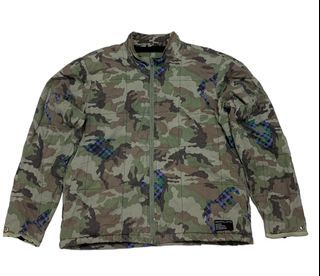 Vintage Stussy camo military puff jacket