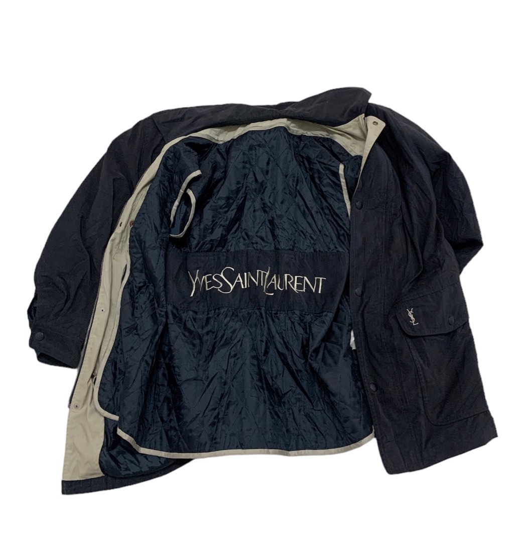 Vintage YSL quilted inner jacket, Men's Fashion, Coats, Jackets and