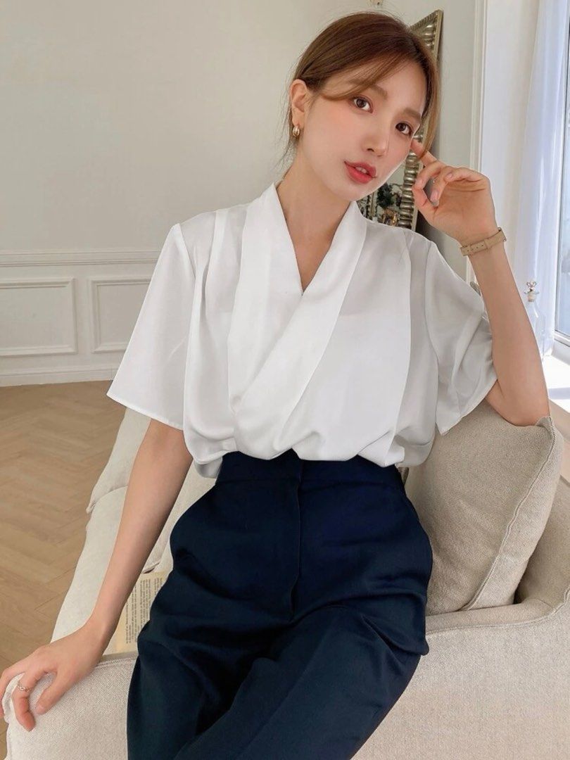 White Blouse Korean Style
