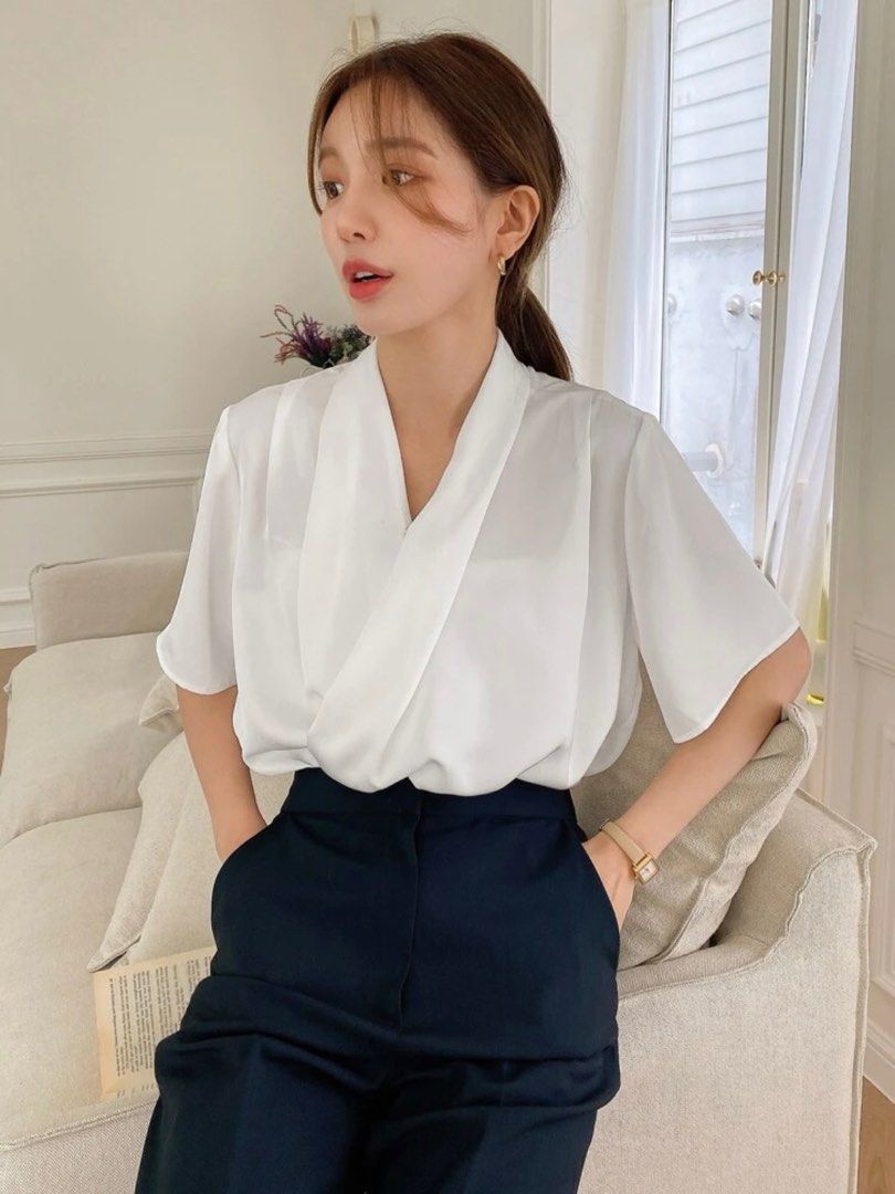 White blouse korean style new arrivals