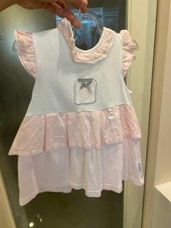 White pink juniors dress