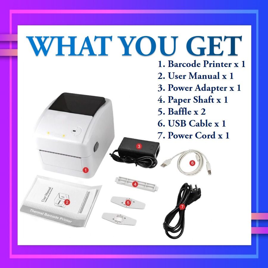 Xprinter XP-420B / XP-460B Thermal Printer, AWB Airway Bill Consignment ...