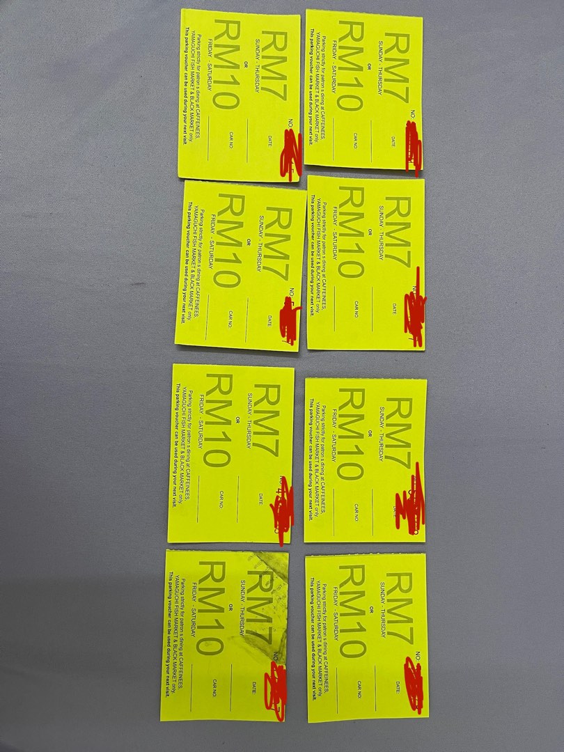 Yamaguchi Fish Market Parking Ticket, Tickets & Vouchers, Vouchers on