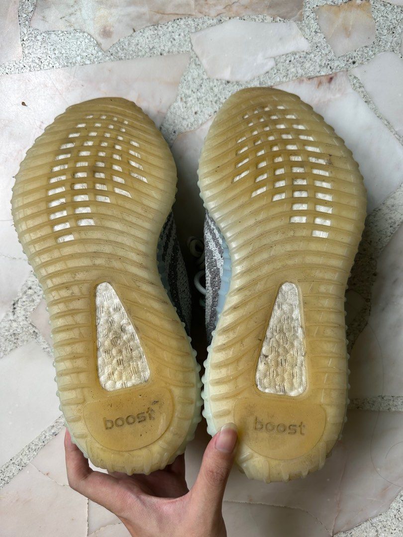 Yeezy 350 v2 blue tint