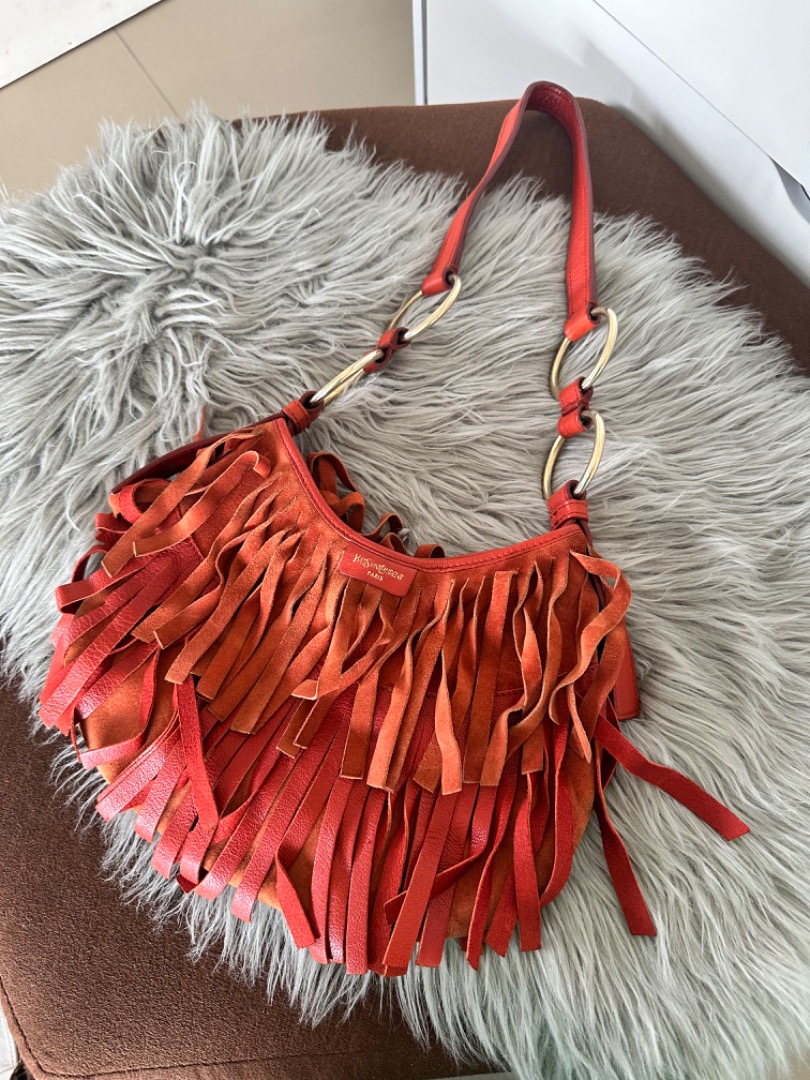 YSL hobo fringe bag Authentic, Luxury, Bags & Wallets on Carousell
